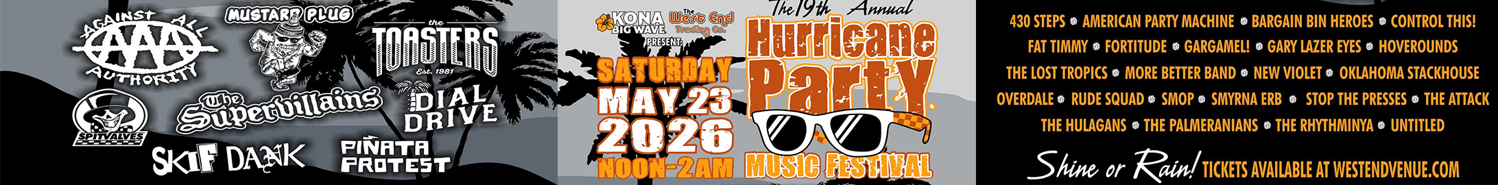 Hurricane Party Fest Banner
